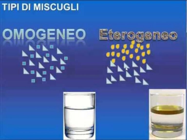 Miscugli omogenei e miscugli eterogenei, cosa sono e differenze